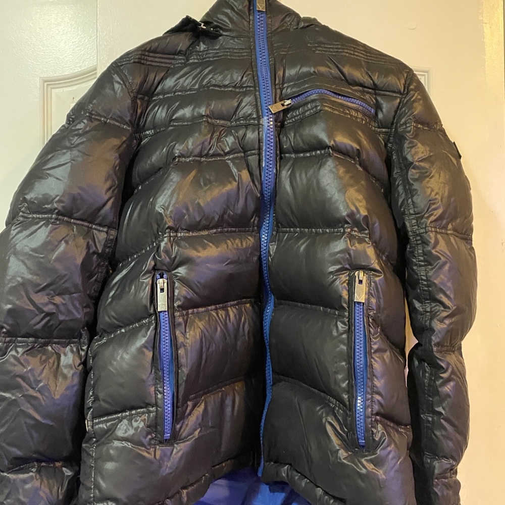 Guess Black Puffer Coat